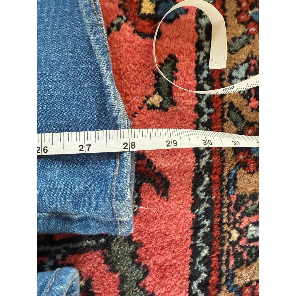 Mother Patch Pocket Roller Jeans Denim Women 29 High Wide Leg Jean Eager Beaver - Picture 7 of 9